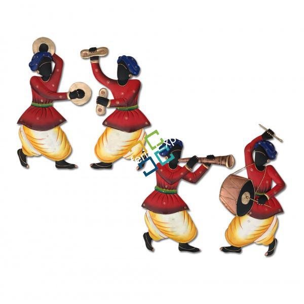 Buy Indian Rajasthani Musician wall hanging / Wall Art Decor set of 4