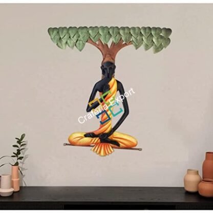 Buddha Head  with leave keyholder / keyhook ( 5 Hooks )