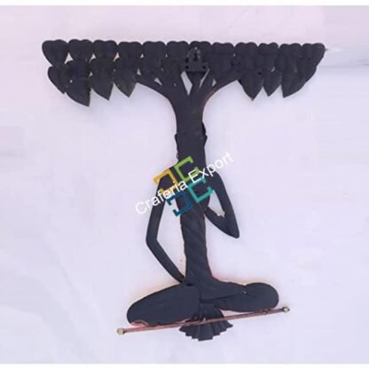 Buddha Head  with leave keyholder / keyhook ( 5 Hooks ) - Image 3