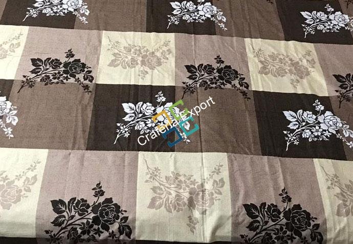 Floral printed square shaped double bedsheet - Image 3