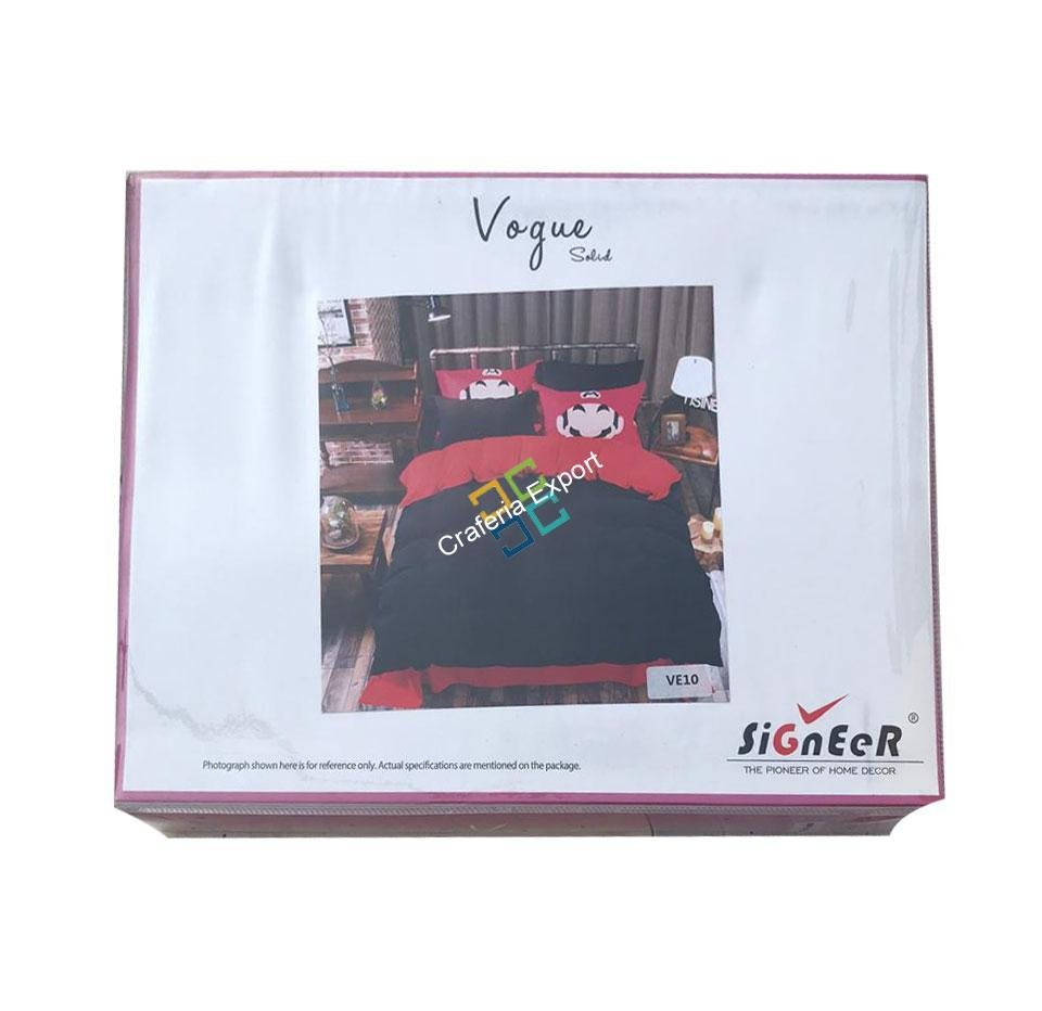 Simple Plain Double Bedsheet with 2 Pillow Covers(Set of 3) - Image 2