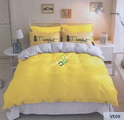 Sophisticated  Double Bedsheet with 2 Pillow Covers(set of 3)