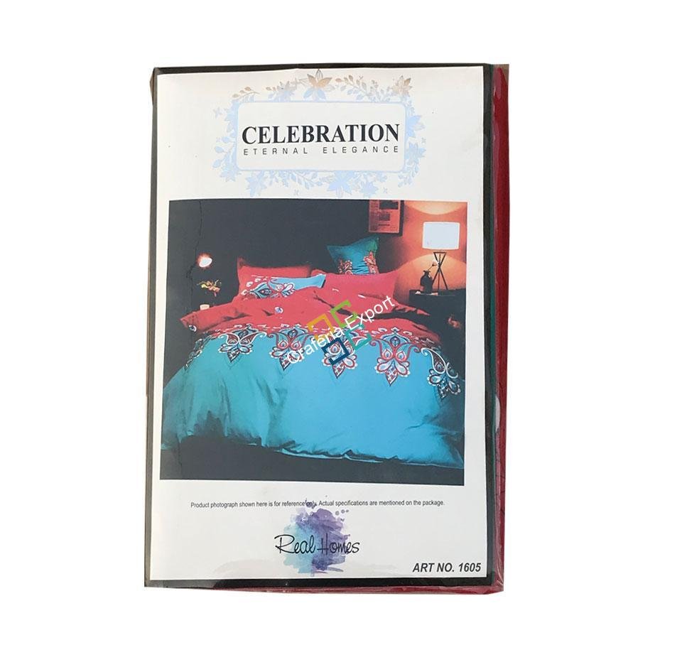 Durable Double Bedsheet with 2 Pillow Cover - Image 2