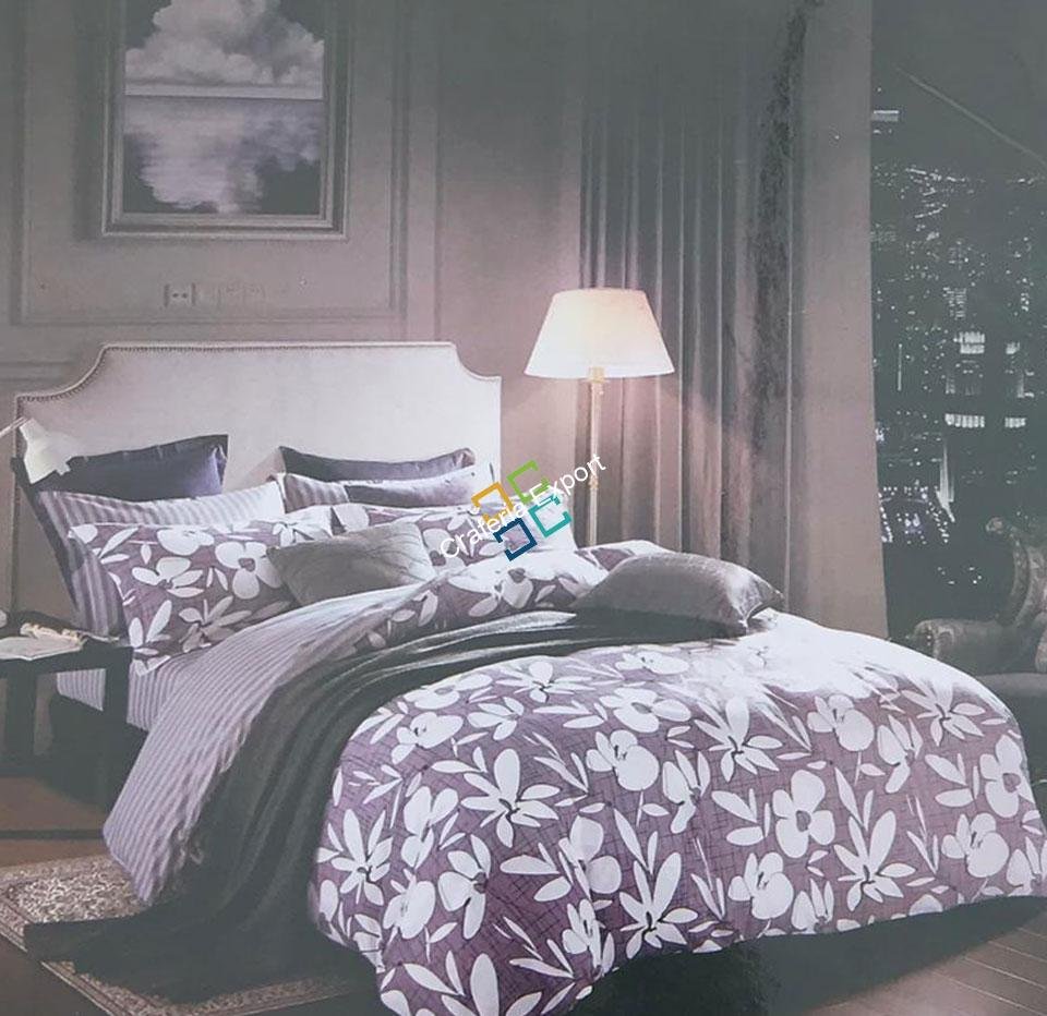 Floral print Durable Double Bedsheet with 2 Pillow Cover