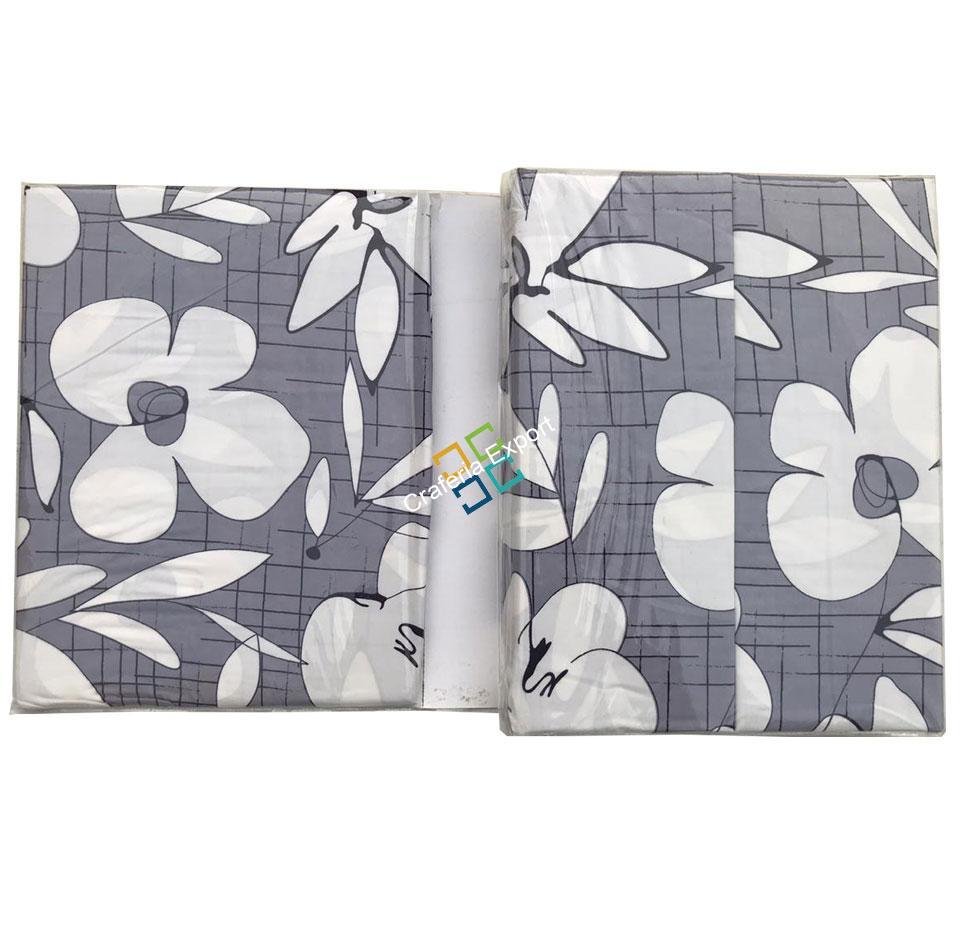 Floral print Durable Double Bedsheet with 2 Pillow Cover - Image 3