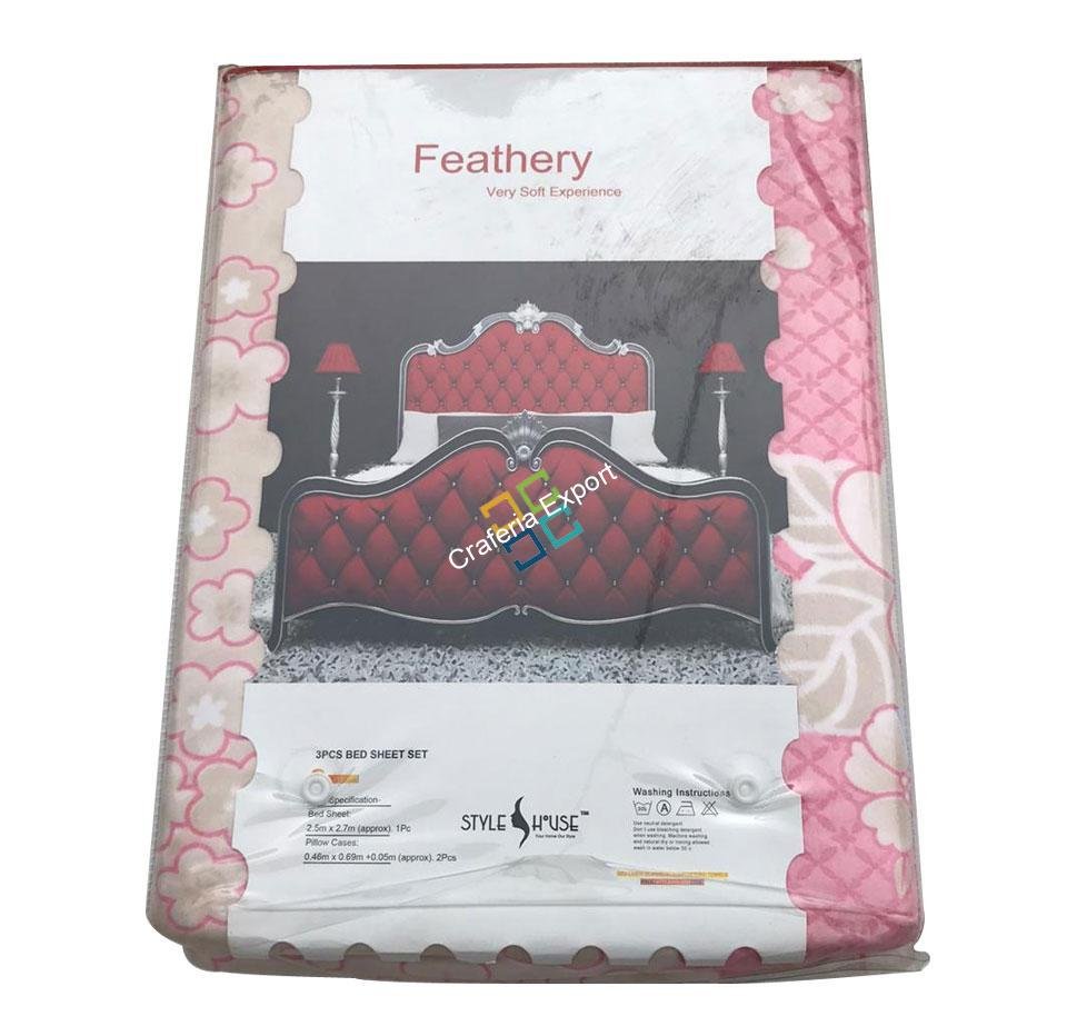 Floral printed multipurps Double Blanket with 2 Pillow Cover - Image 4