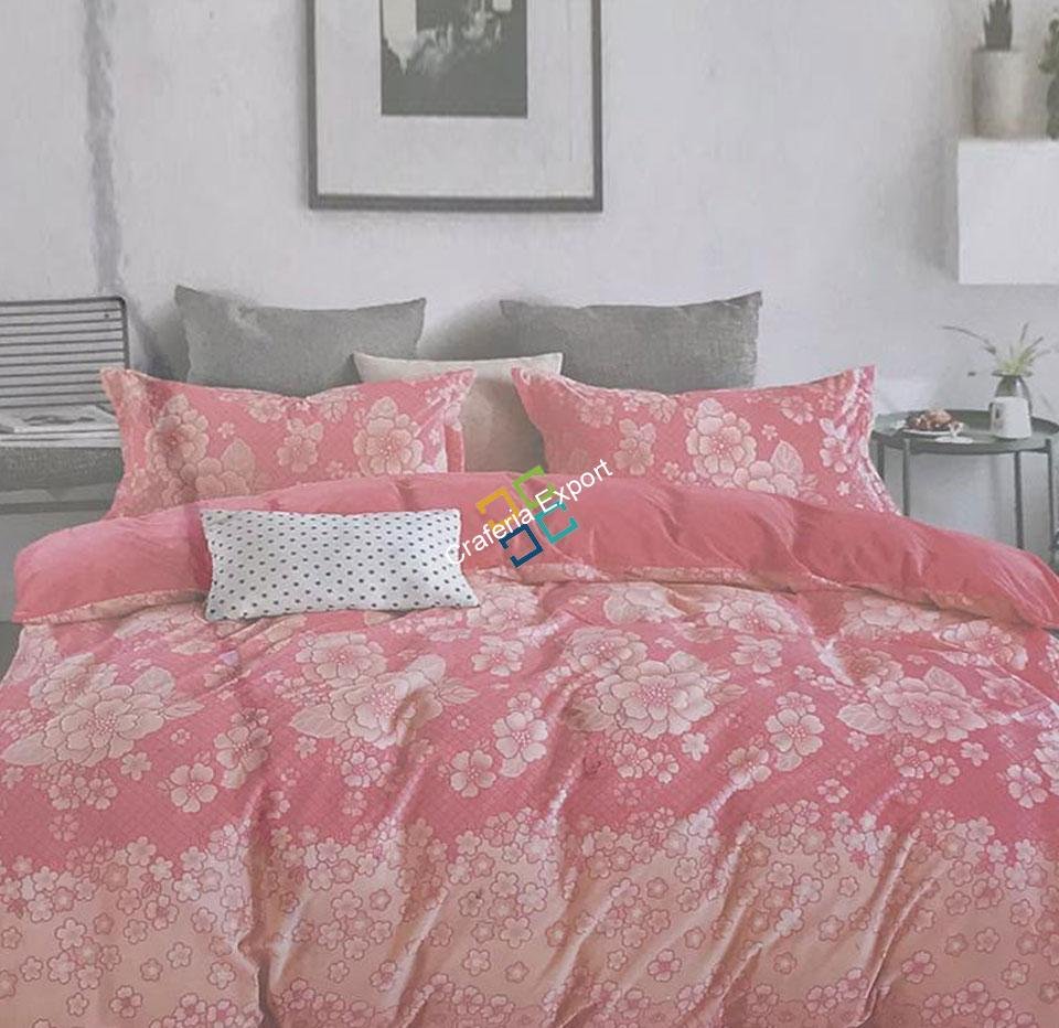 Floral printed multipurps Double Blanket with 2 Pillow Cover