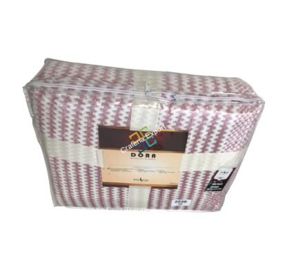 Double Soft fabric Blanket/bedspread zig zag lining design with two pillow cases - Image 3
