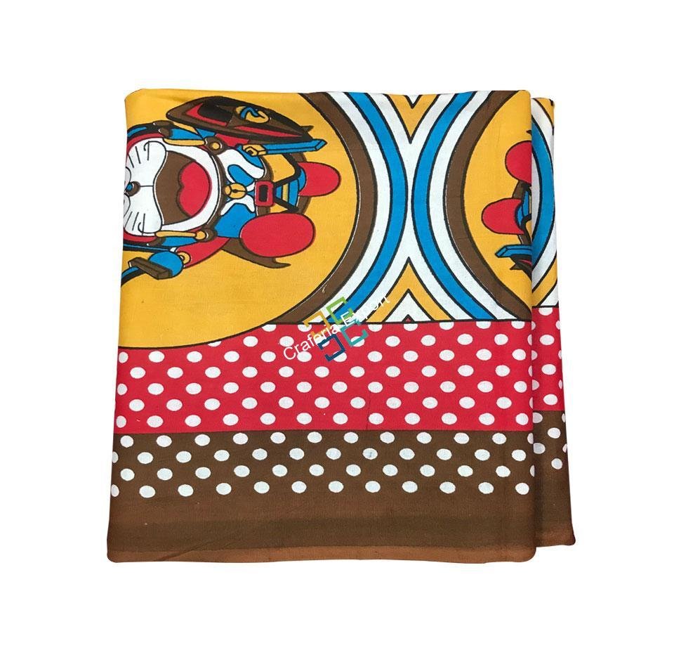 Doraemon Printed single bedhsheet in Multi colours with 1 pillow cover - Image 4