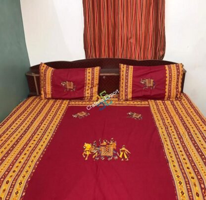 Jaipuri Printed Cotton King Bedsheet / Bedspread for Home Decor - Image 2