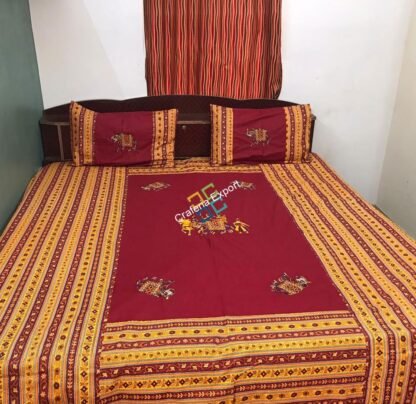 Jaipuri Printed Cotton King Bedsheet / Bedspread for Home Decor - Image 3