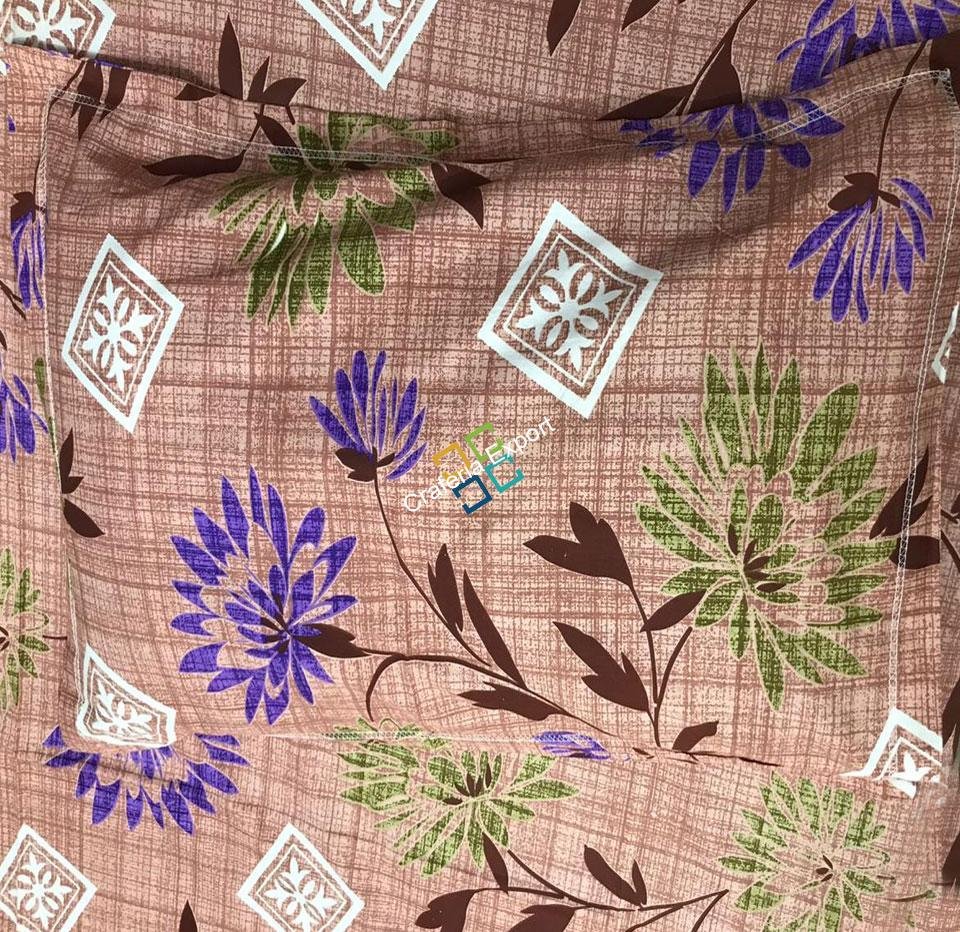 Flora Printed Cotton Double Bedsheet With Two Pillow Covers - Image 3