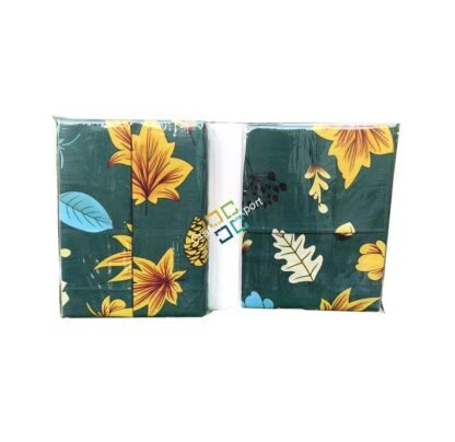 Floral Print Green Colour Premium Quality Cotton Bedsheet - Image 3