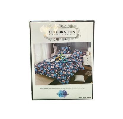 Beautiful Floral Flower Print Cotton Bedsheet Bedspread - Image 2