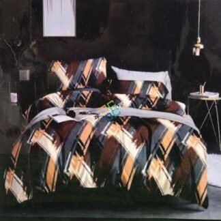 Geometric Print Mutlicoloured Cotton Bedsheet Bedspread for Home Decor