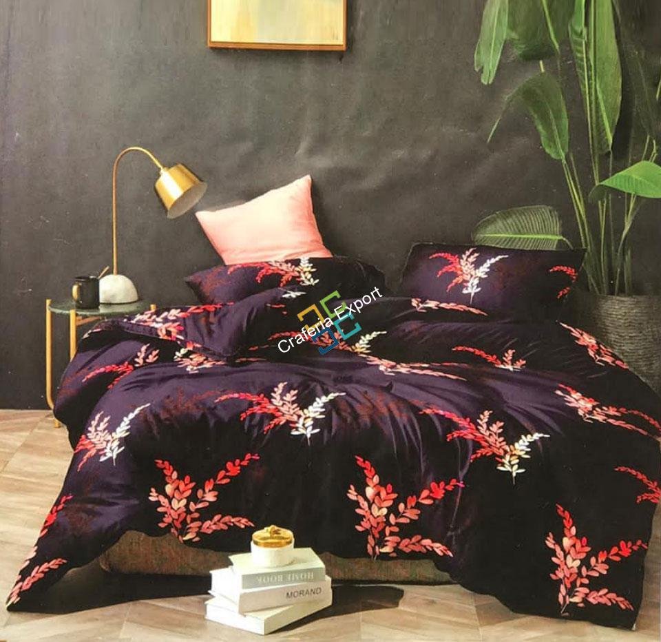 Floral printed double bedsheet for home decor/bedding