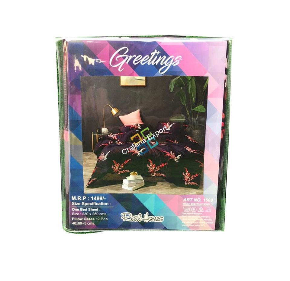 Floral printed double bedsheet for home decor/bedding - Image 2