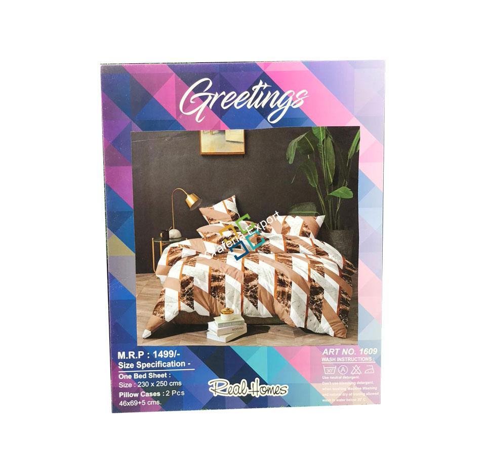 Geometrical printed double bedsheet for home decor/gifts - Image 2