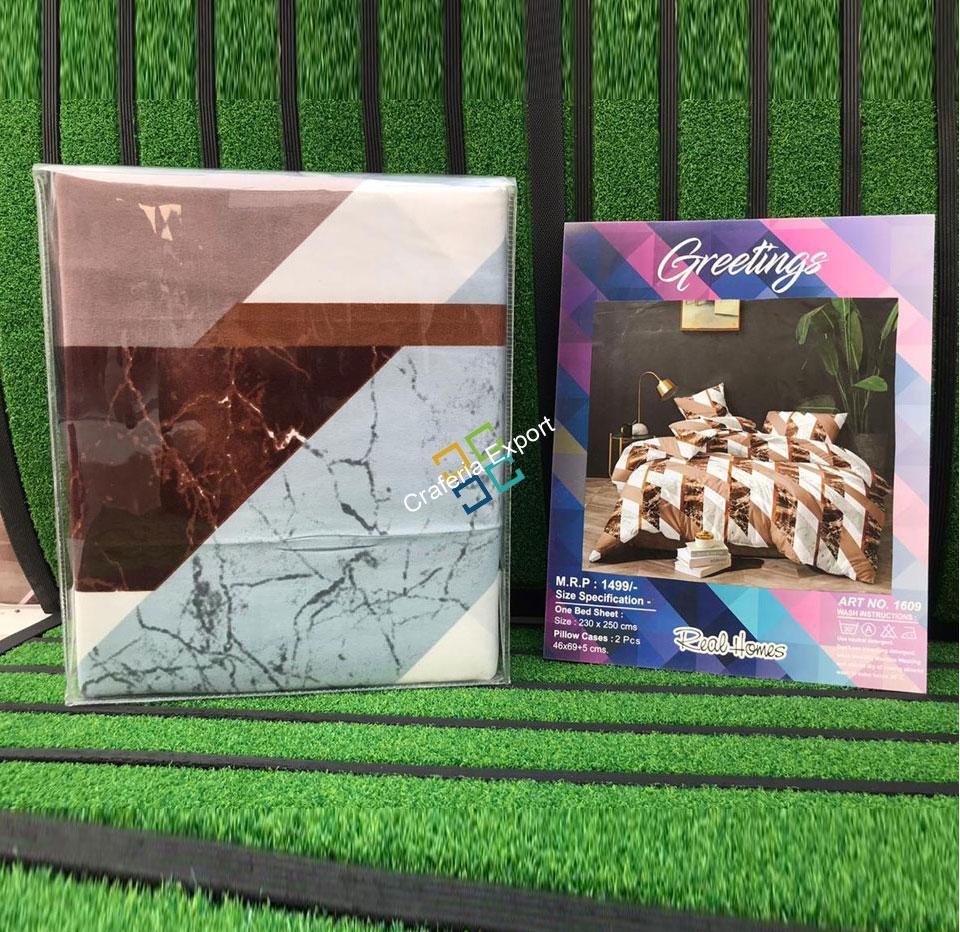 Geometrical printed double bedsheet for home decor/gifts - Image 3