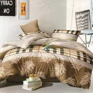 Floral and cubes printed double bedsheets for home decor