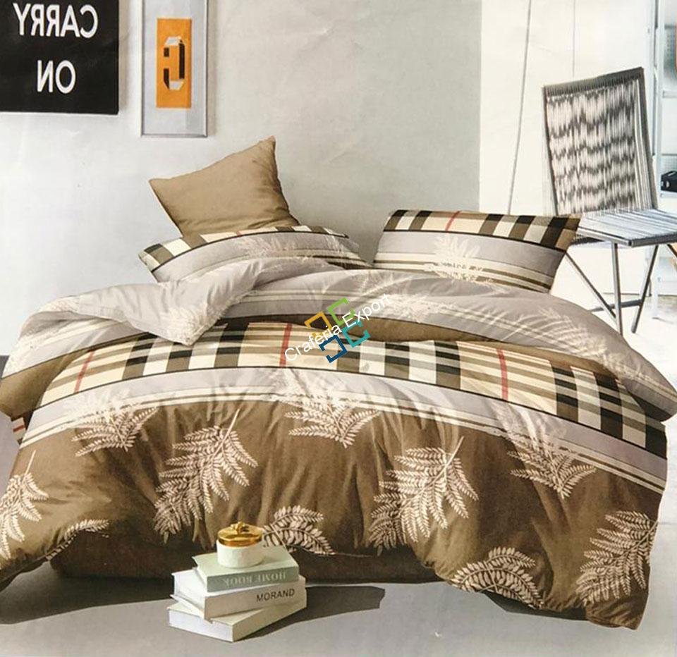 Floral and cubes printed double bedsheets for home decor