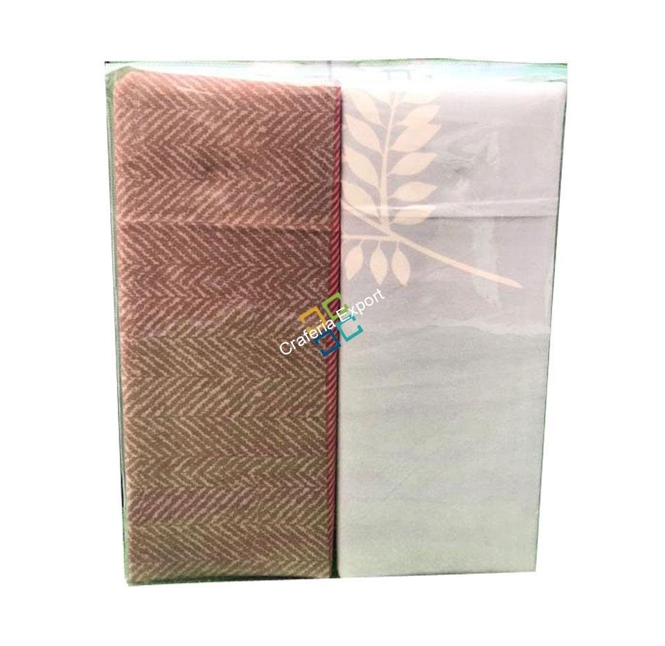 Floral and cubes printed double bedsheets for home decor - Image 4