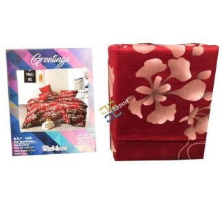 Flower printed double bedsheet for home decor/gift