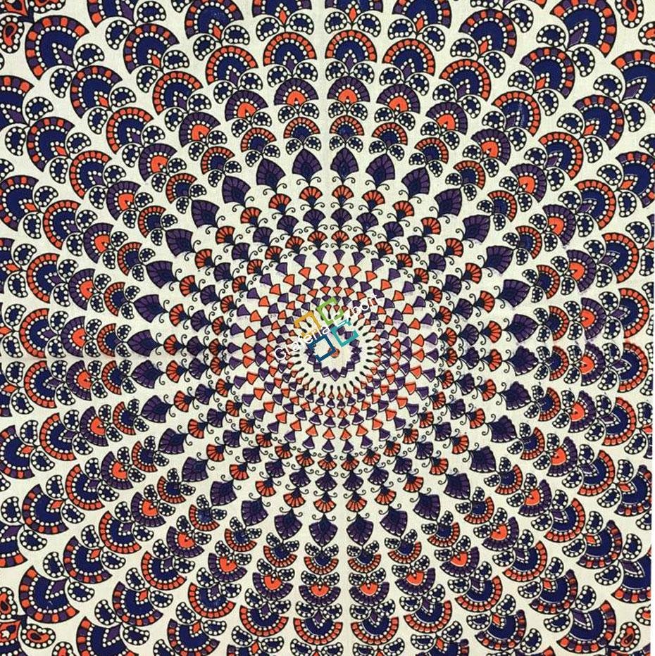 Mandala Single Bedspread 100% Cotton with Two Pillow Covers - Image 3