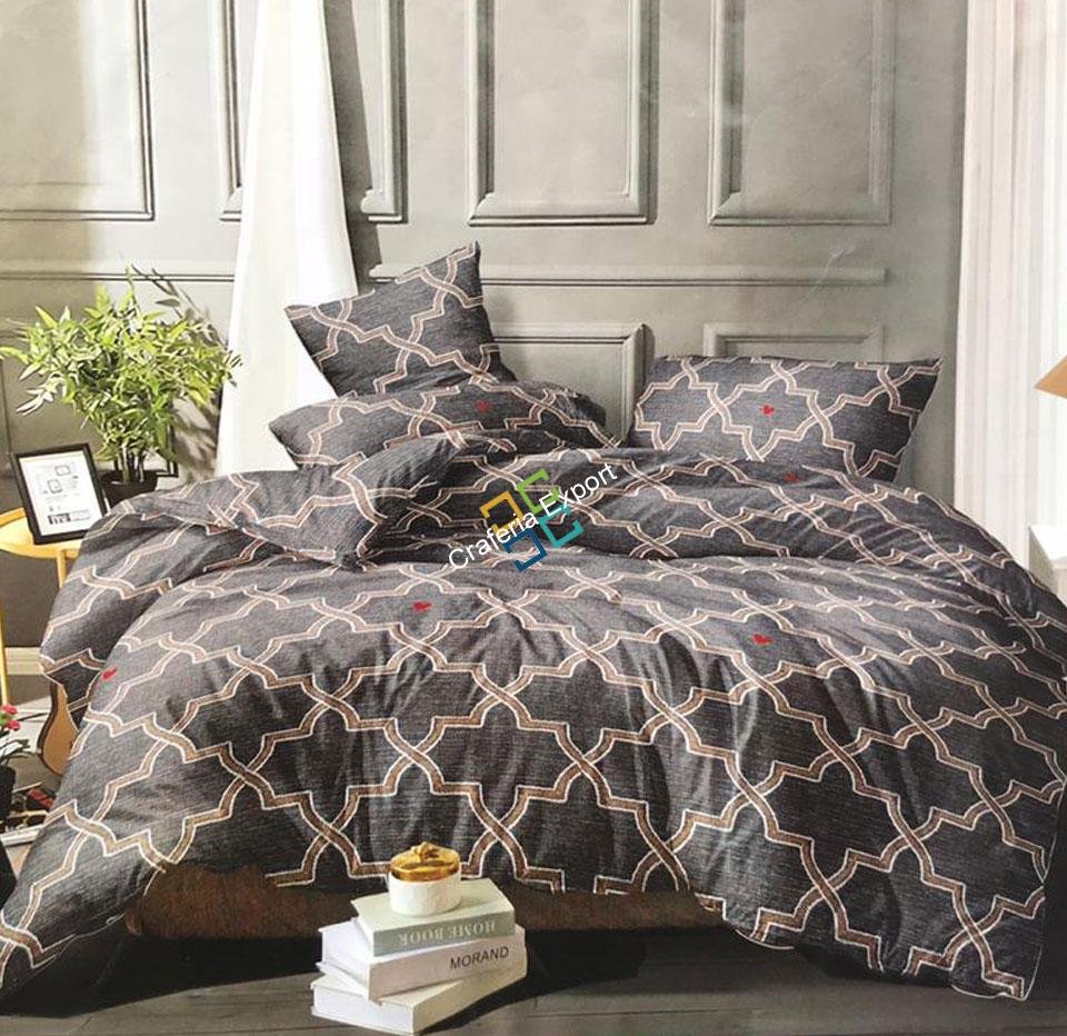 Authentic design double bedsheet for home decor/room (with 2 pillow cover)