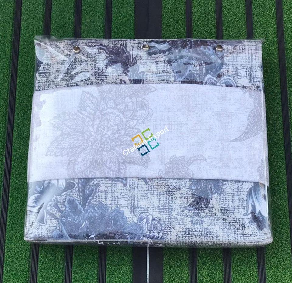 4 pcs set Beautiful floral printed double bedsheet for home decor - Image 3