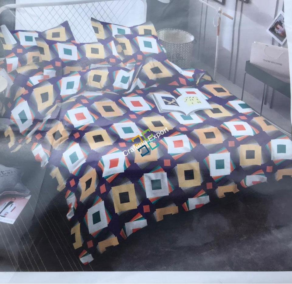 Multi printed double bedsheet for home decor/gifts