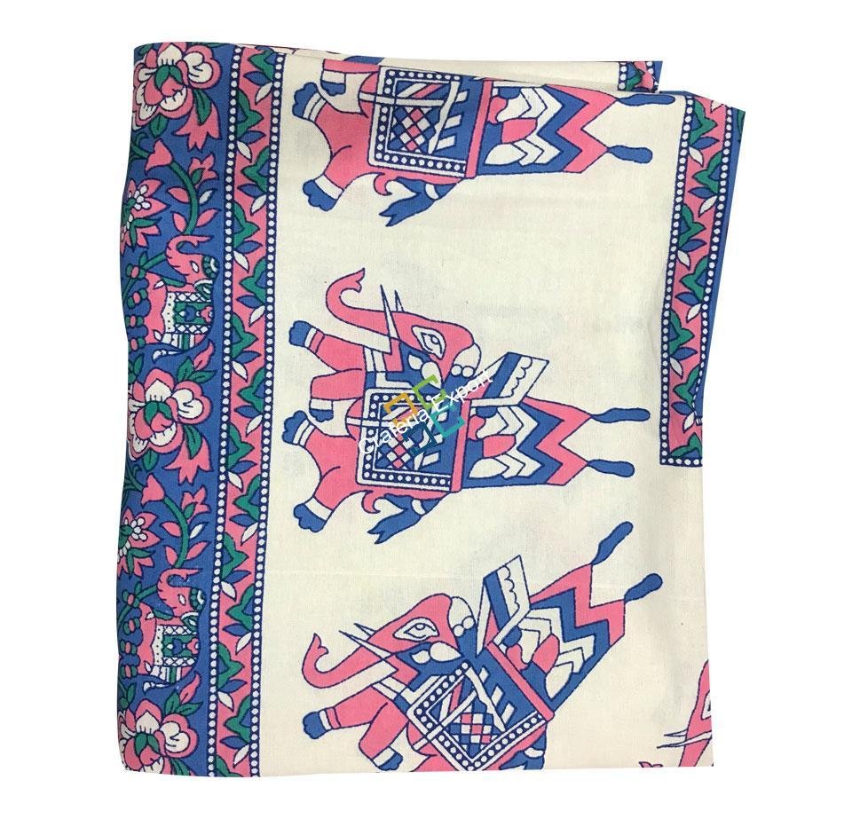 Cotton Double Bedsheet (2 Pillow Covers) in different Colors Rajasthani - Image 3