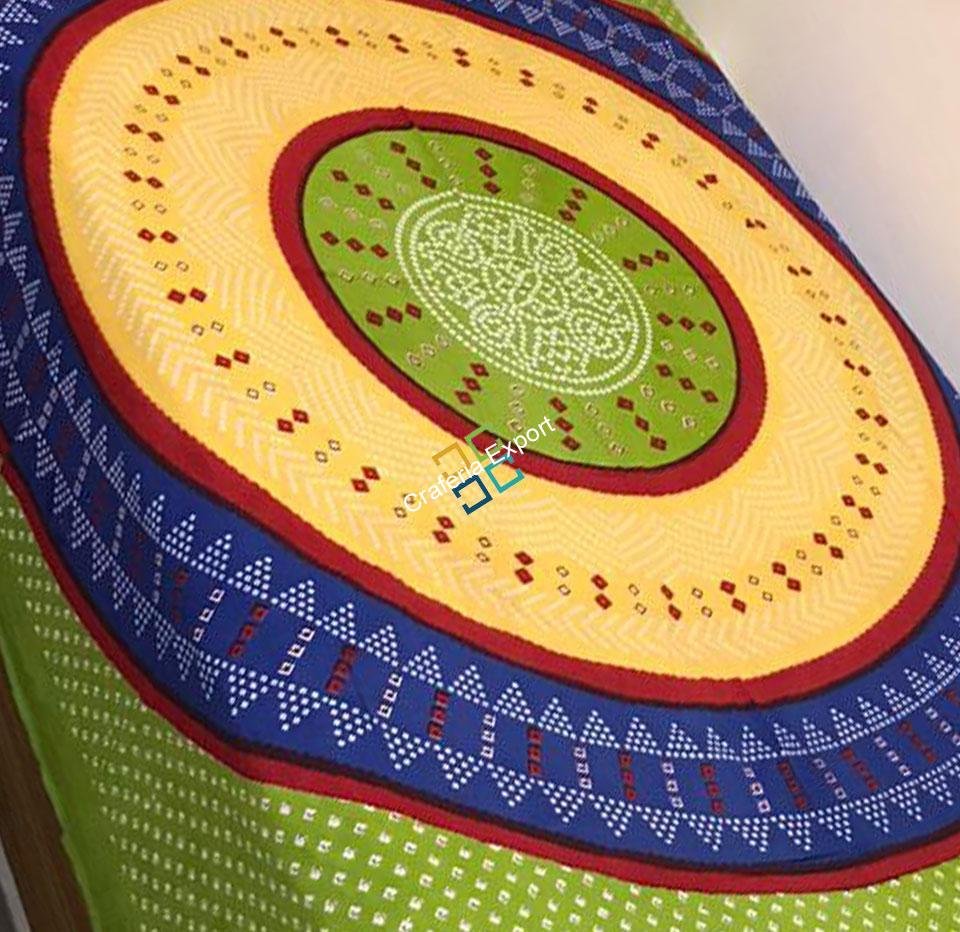 Printed Unique Single Bedsheet with One Pillow Cover - Image 4