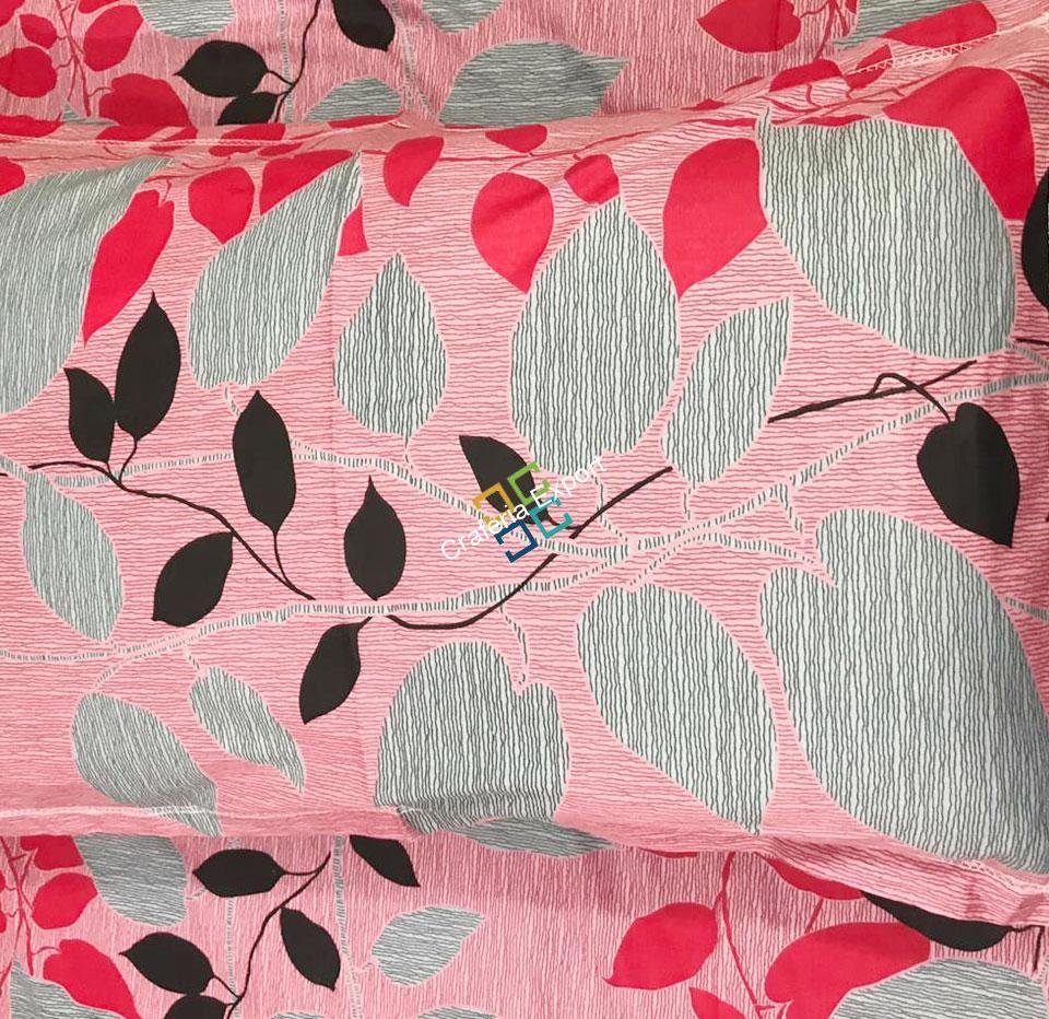 Leaf Printed cotton Double Bedsheet with two pillow covers - Image 5