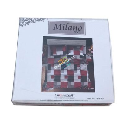 Square Shaped Cotton Double Bedsheet With 2 pillow Cover - Image 2