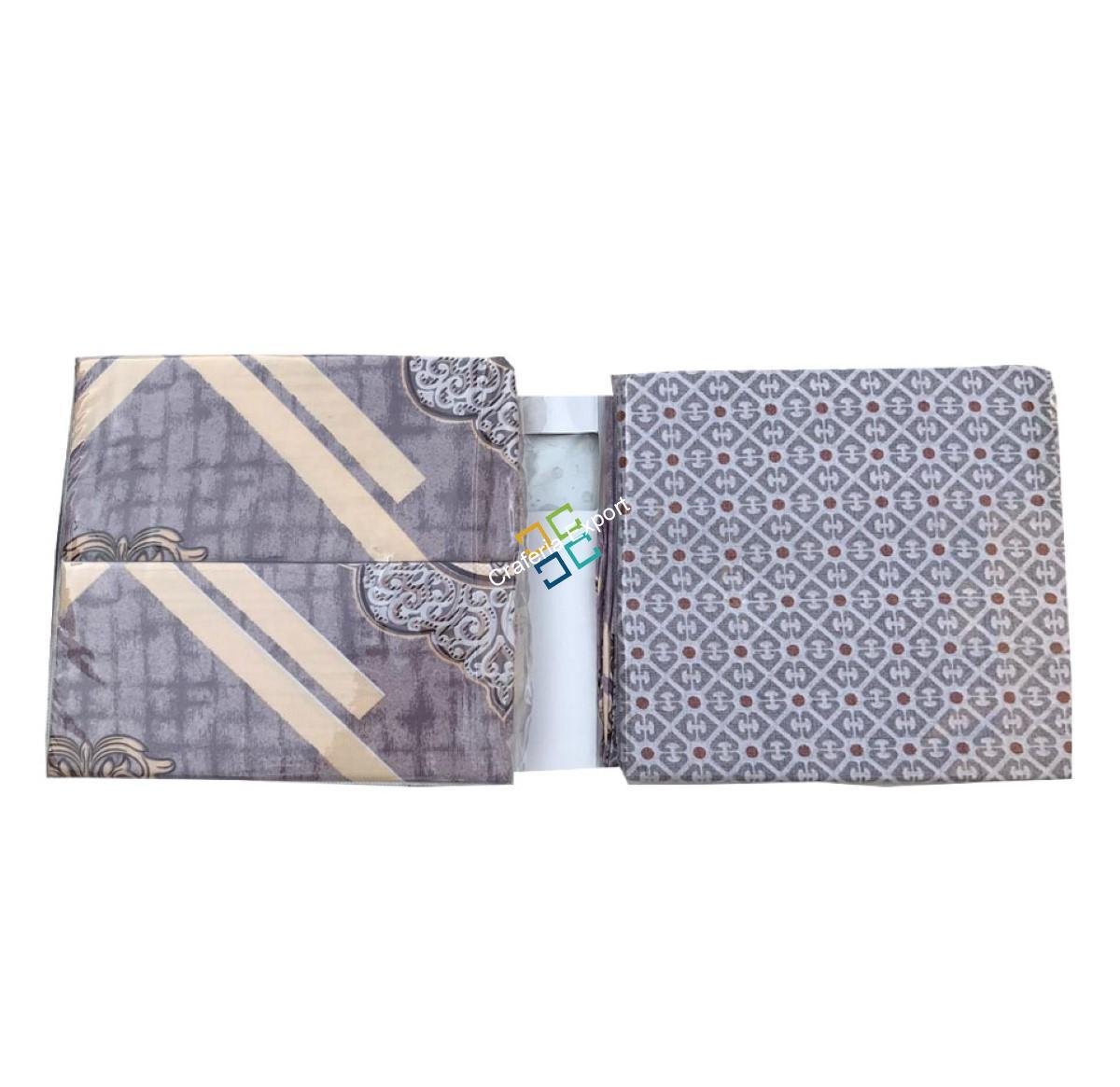 Beautiful cotton King size Bedsheet with 2 Pillow and 2 Cushion ( Set of 5) - Image 4