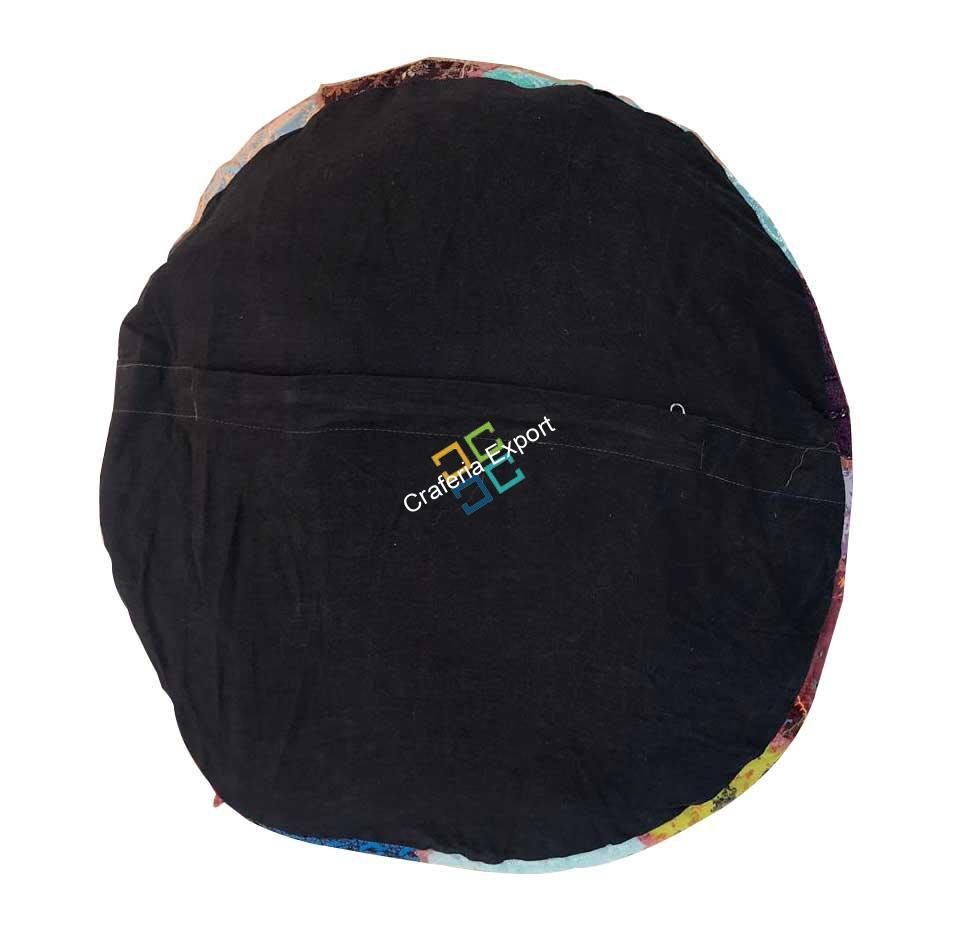 Embroidered Pouffe Cover handmade Ottoman Cover Pouffe decortaion - Image 3