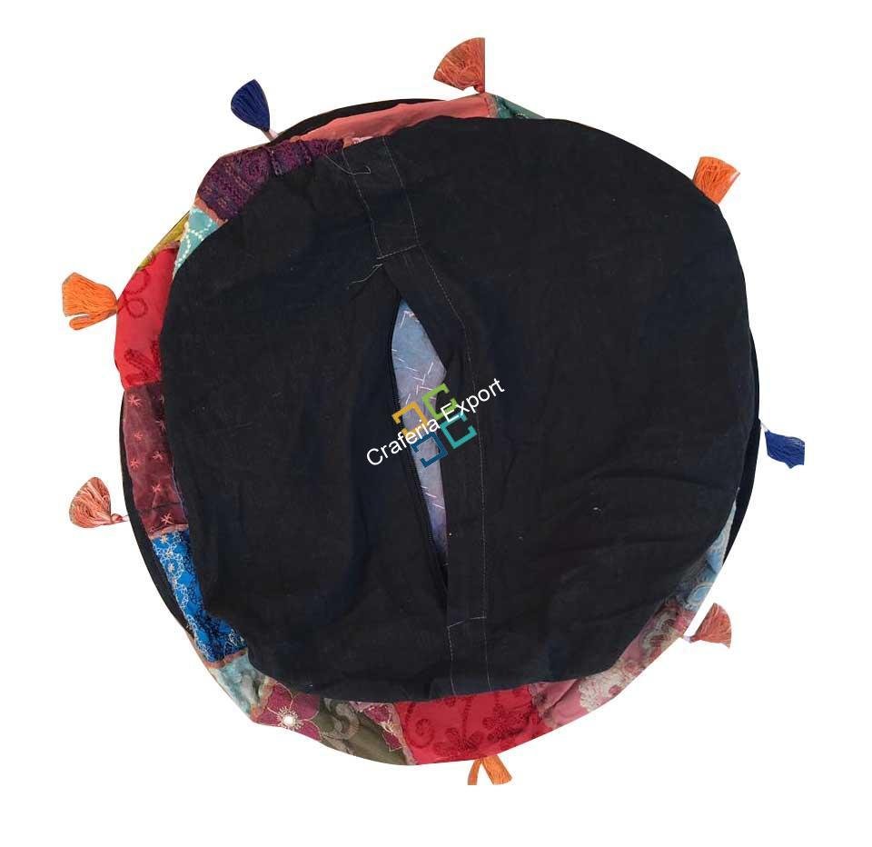 Embroidered Pouffe Cover handmade Ottoman Cover Pouffe for any Conner decoration - Image 2