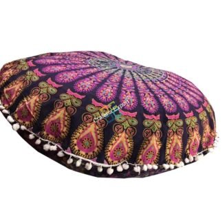 Floor Cushion Cover Round mandala  covers with Cushion