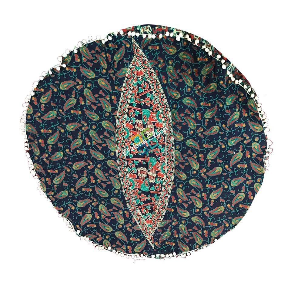 Floor Cushion Cover Round Mandala Beautiful Covers With Cushion - Image 2