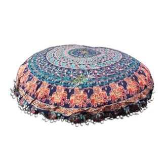 Floor Cushion Cover Round Mandala Beautiful Covers With Cushion