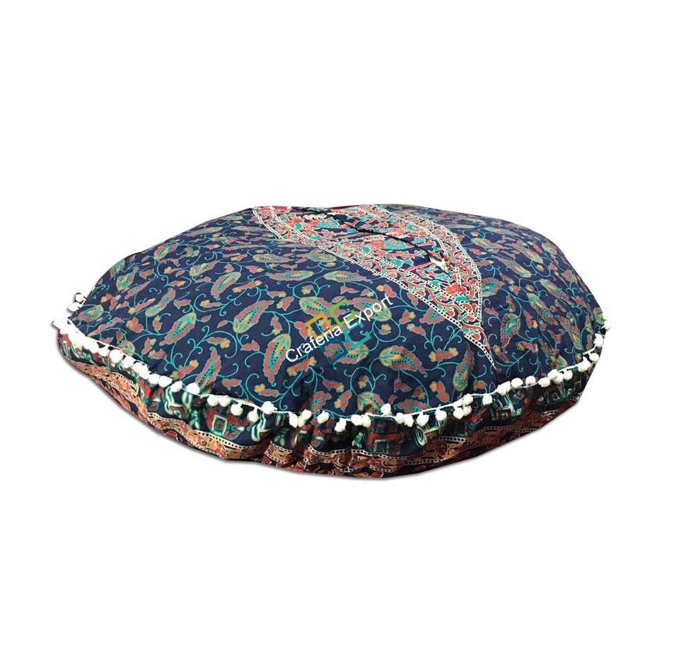Floor Cushion Cover Round Mandala Beautiful Covers With Cushion - Image 4
