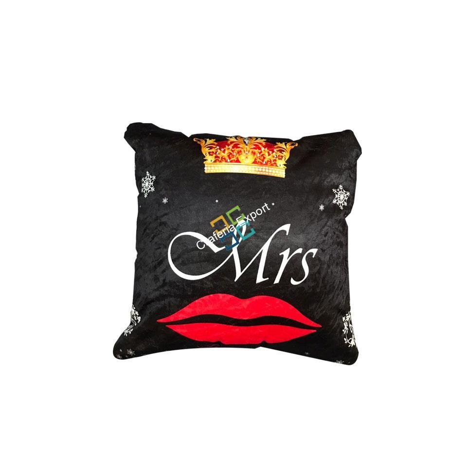 Mr. And Mrs. Printed Cushion Cover For Couples - Image 3
