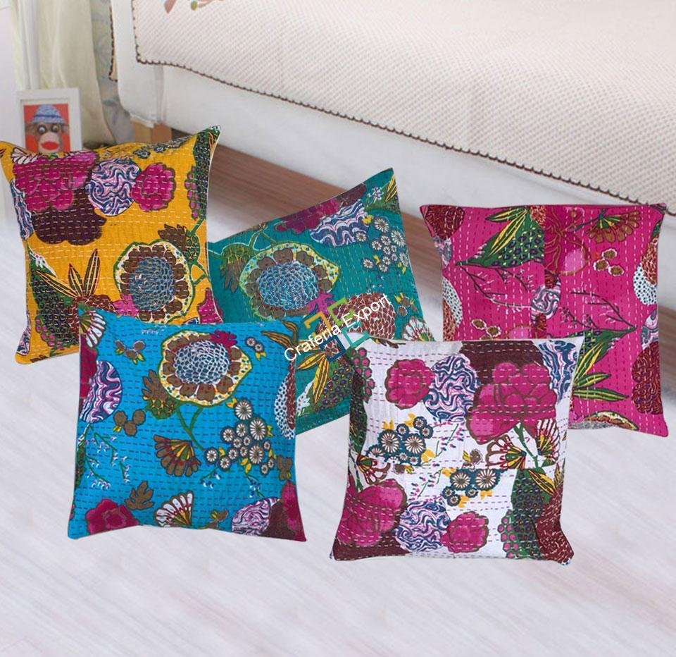 Jaipuri printed Cushion cover for home decor - Image 3