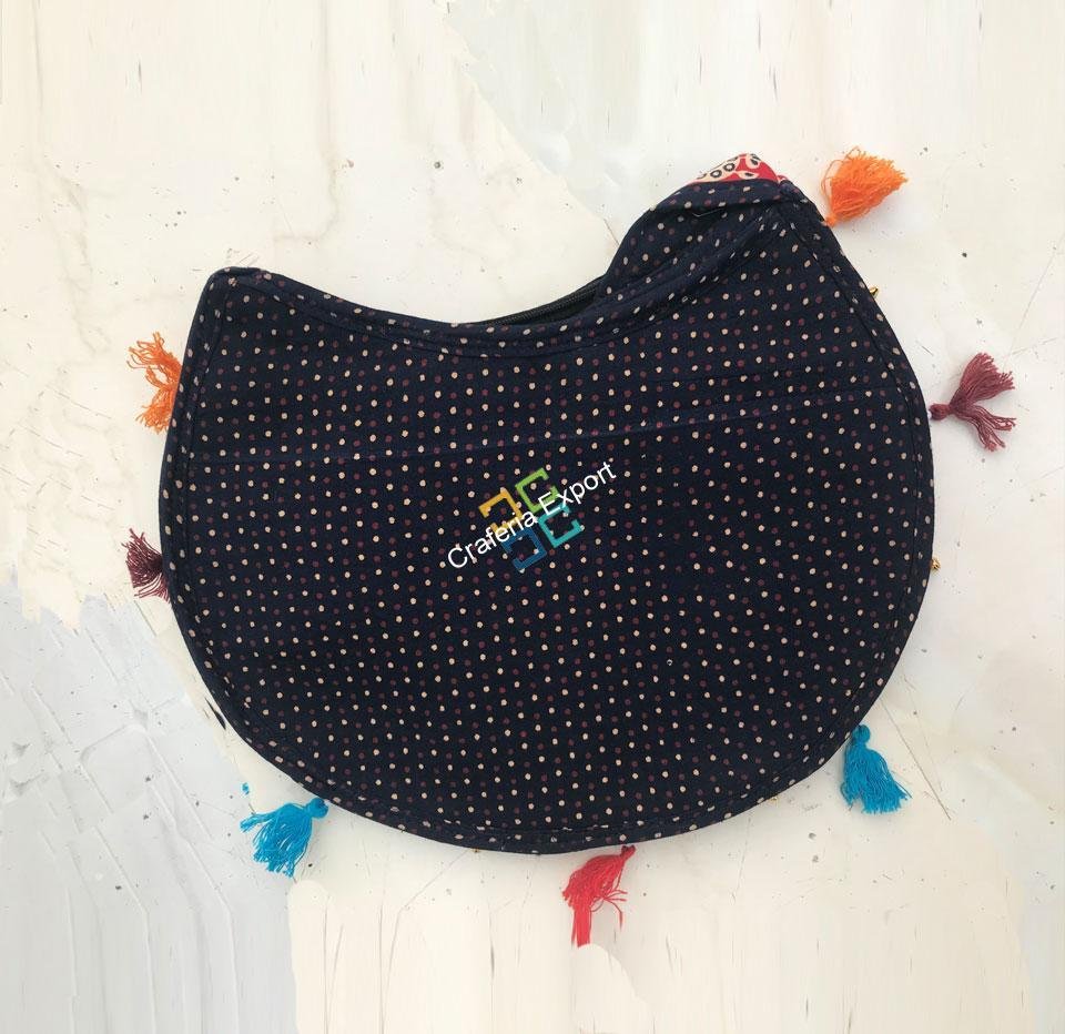 Jaipuri handmade Elephant printed Hand/jhola bag for women/Girls - Image 3