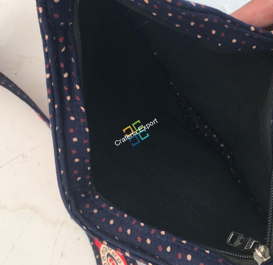 Jaipuri handmade Elephant printed Hand/jhola bag for women/Girls - Image 2