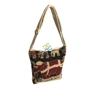 Trendy Rajasthani cotton Shoulder/tote bag with elephant printed