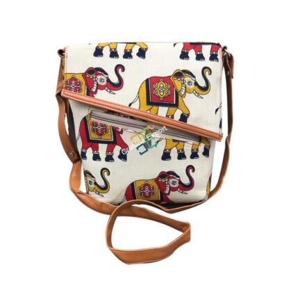 Trendy elephant print Sling /Cross bag with magnetic flap