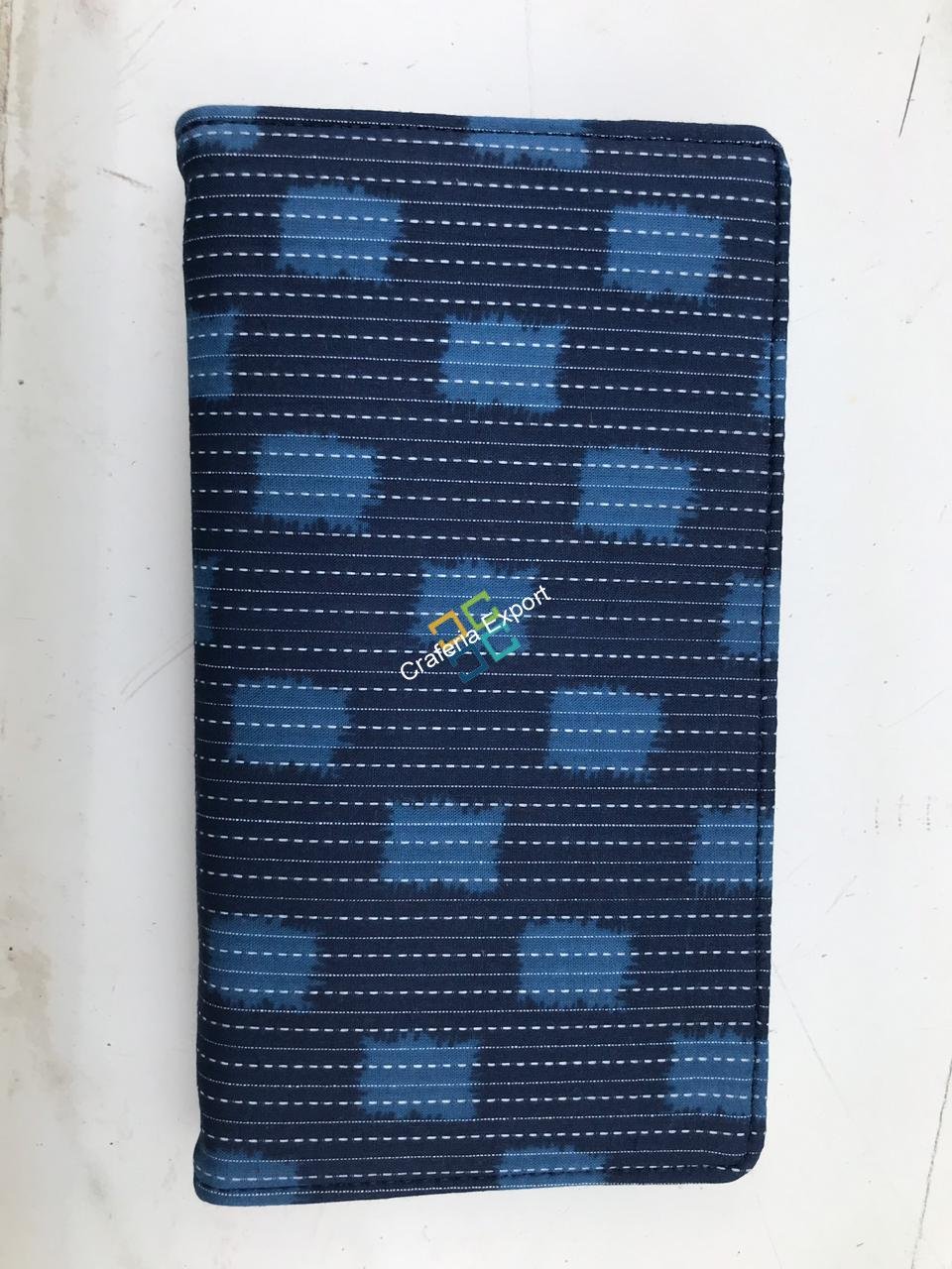 Traditional Blue Printed causal handmade Long Zipper Wallets/Purse for ladies - Image 2