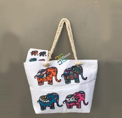 elephanta printed shoulder handbag With Small Pouch - Image 2